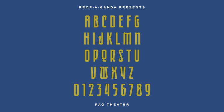 PAG Theater Font Poster 2
