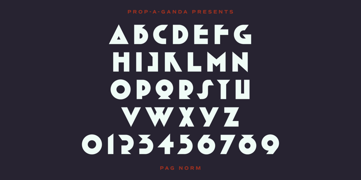 PAG Norm Font Poster 2
