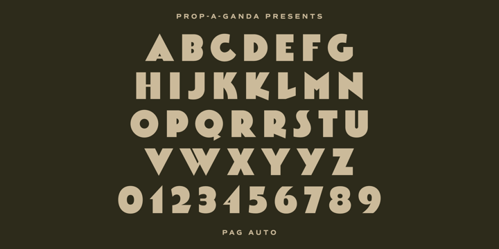 PAG Auto Font Poster 2