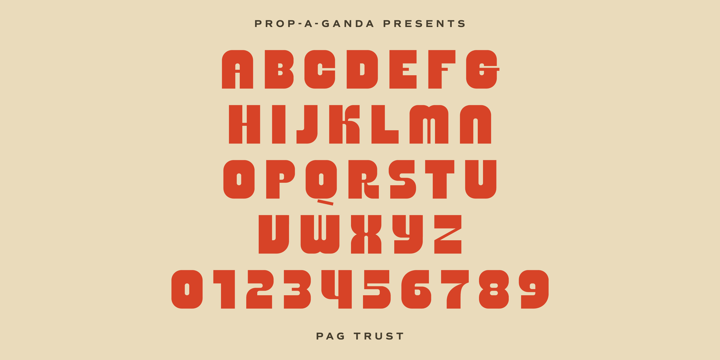 PAG Trust Font Poster 2