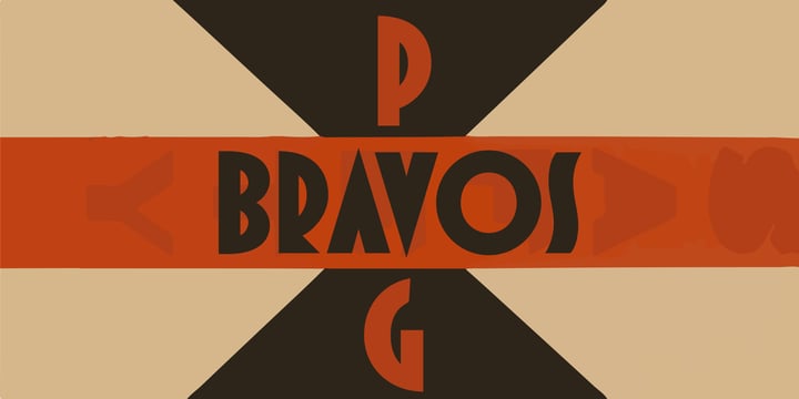 PAG Bravos Font Poster 1