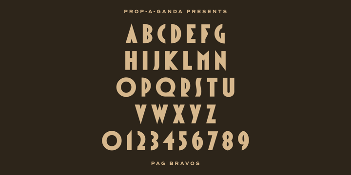 PAG Bravos Font Poster 2