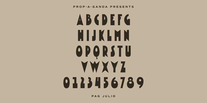 PAG Julio Font Poster 2