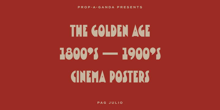 PAG Julio Font Poster 3