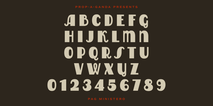 PAG Ministero Font Poster 2