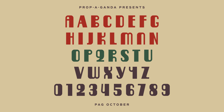 PAG October Font Poster 2