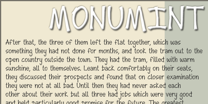 Monumint Font Poster 1
