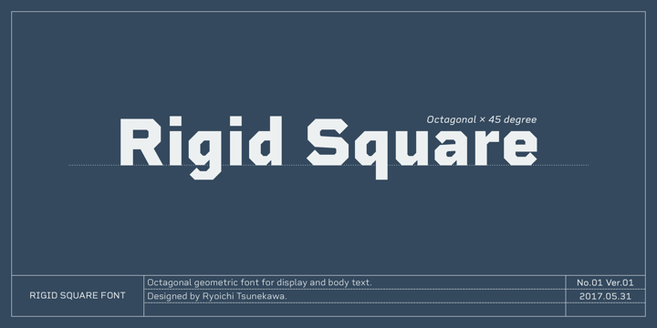 Rigid Square Font Poster 1