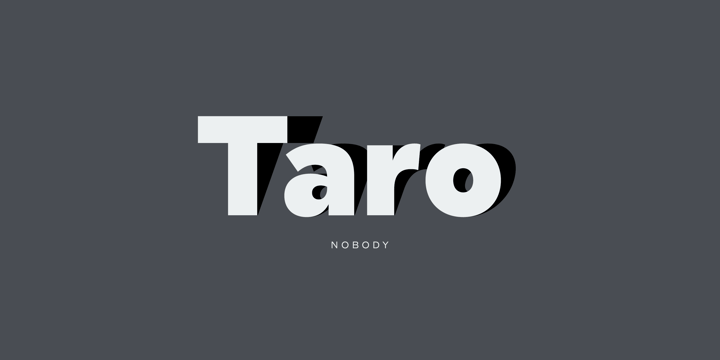 Taro Font Poster 1
