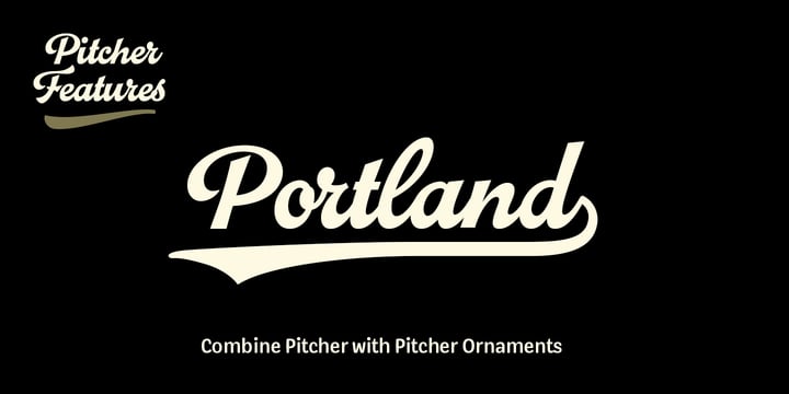 Pitcher Font Poster 12