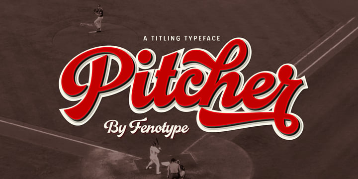 Pitcher Font Poster 1