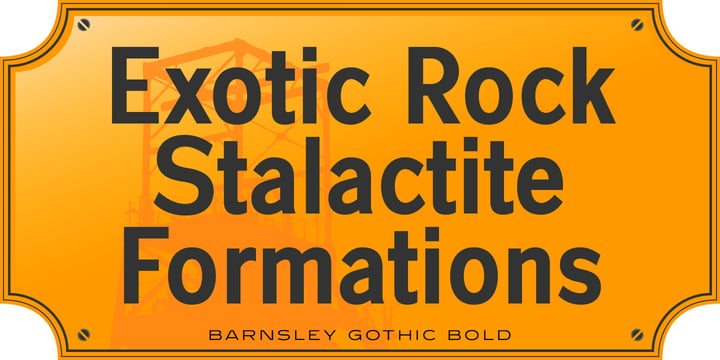 Barnsley Gothic Font Poster 4