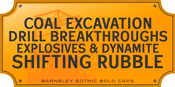 Barnsley Gothic Font Poster 10