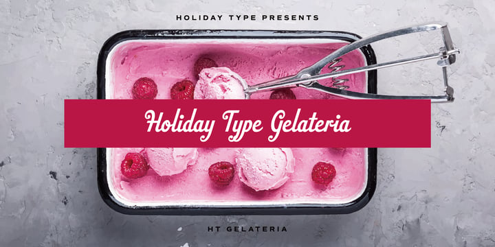 HT Gelateria Font Poster 1