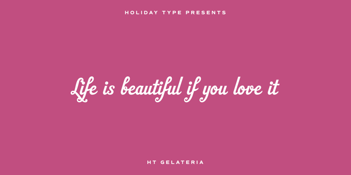 HT Gelateria Font Poster 4