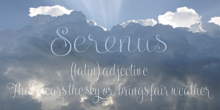 Serenus Font Poster 5