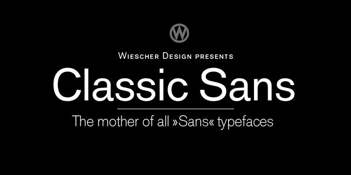 Classic Sans Font Poster 3