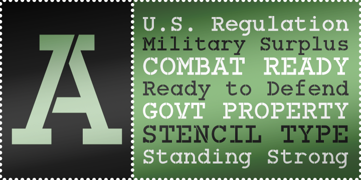 Combat Ready BTN Font Poster 1