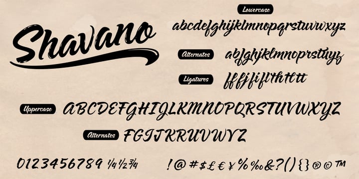 Shavano Font Poster 5
