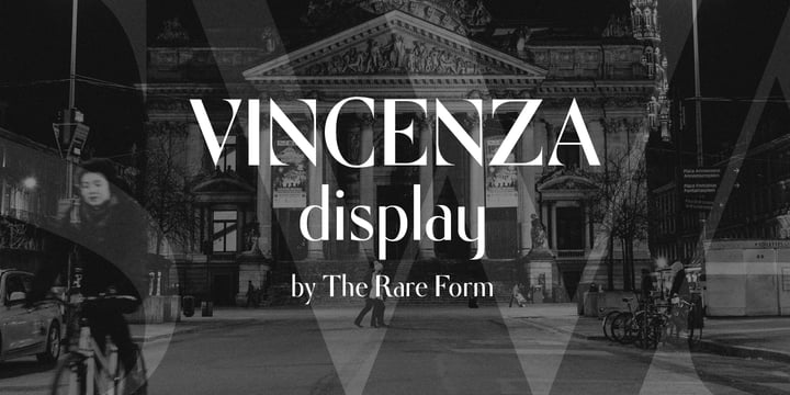 Vincenza Display Font Poster 1