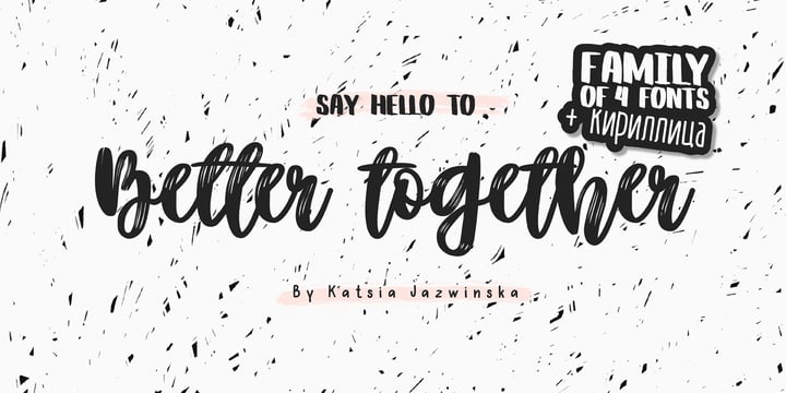 Better Together Font Poster 1