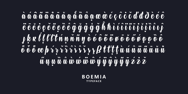Boemia Font Poster 6