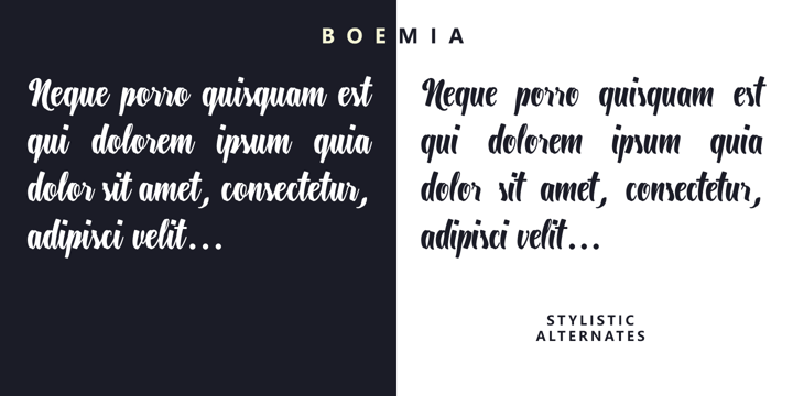 Boemia Font Poster 5