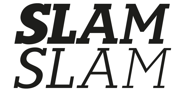 Slam Normal Font Poster 6