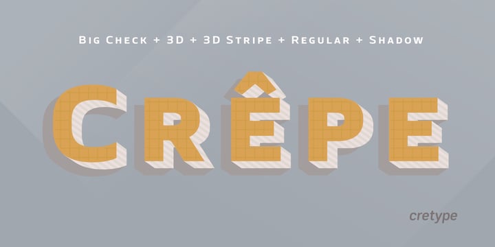 Crepes Font Poster 4