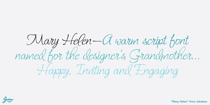Mary Helen JF Font Poster 4