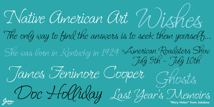 Mary Helen JF Font Poster 1
