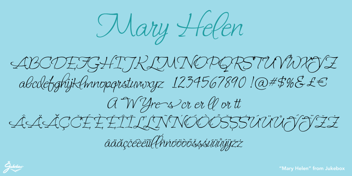 Mary Helen JF Font Poster 2