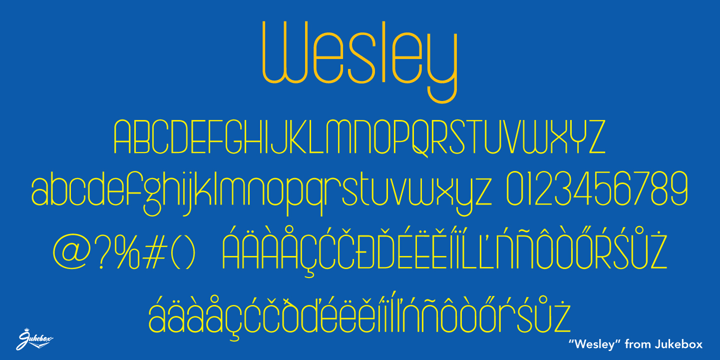 Wesley JF Font Poster 2