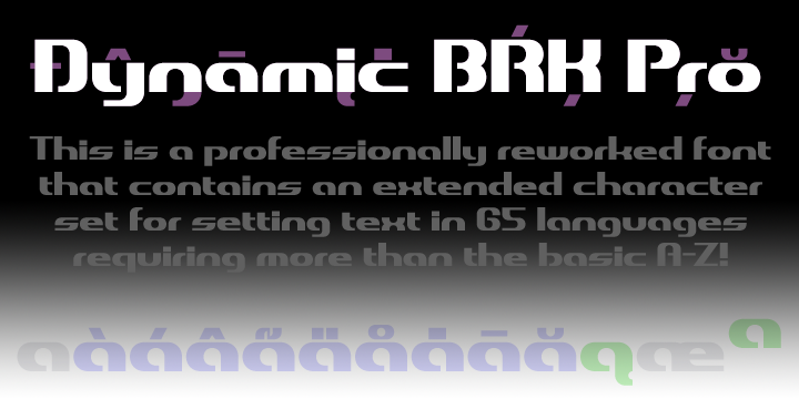 Image of Dynamic BRKPro Font