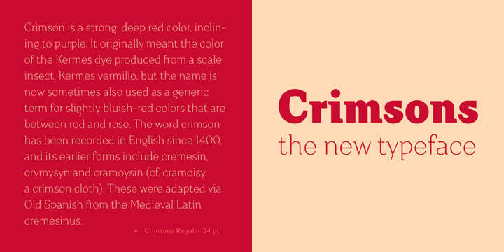 Crimsons Font Poster 6