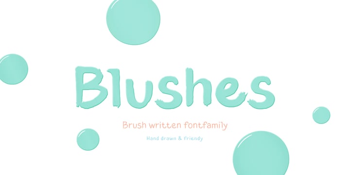 Blushes Font Poster 1