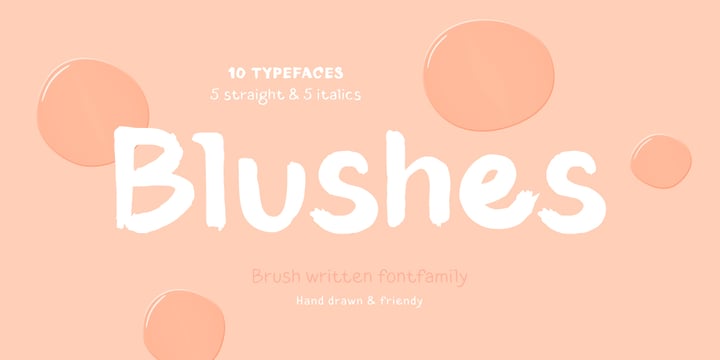 Blushes Font Poster 12