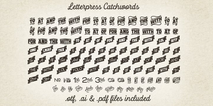 Letterpress Studio Font Poster 11