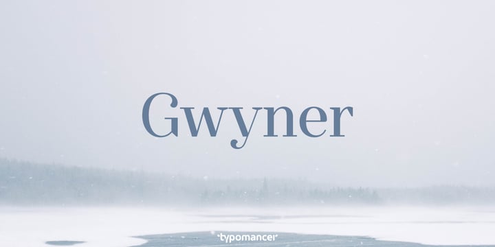 Gwyner Font Poster 1