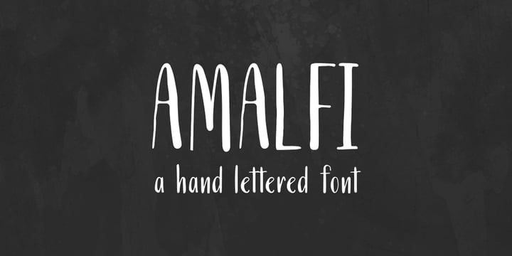 Amalfi Font Poster 1