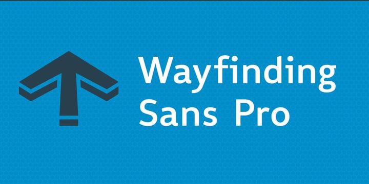 Wayfinding Sans Pro Font Poster 1