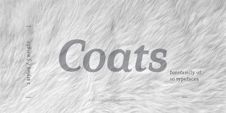 Coats Font Poster 1