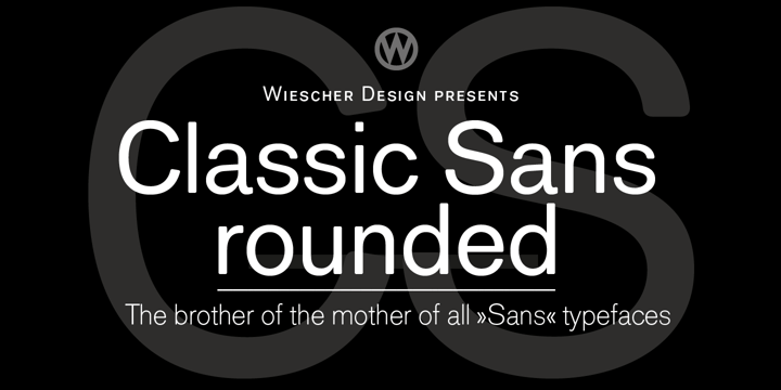 Classic Sans Rounded Font Poster 2