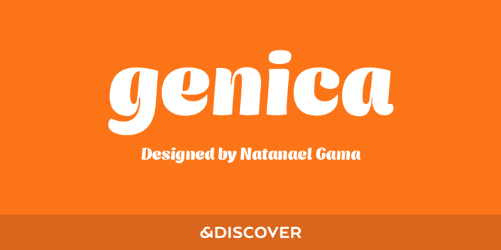 Genica Pro Font Poster 1
