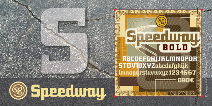Speedway SG Font Poster 1