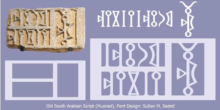SF Old South Arabian Font Poster 10