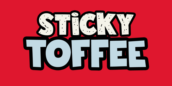 Sticky Toffee Font Poster 1