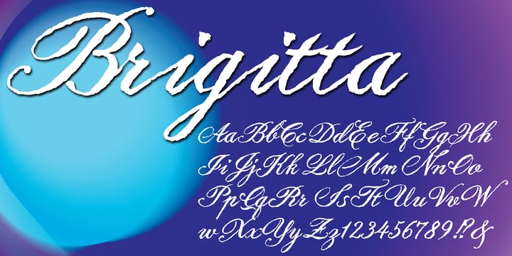 Brigitta Font Poster 2