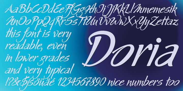 Doria Font Poster 1