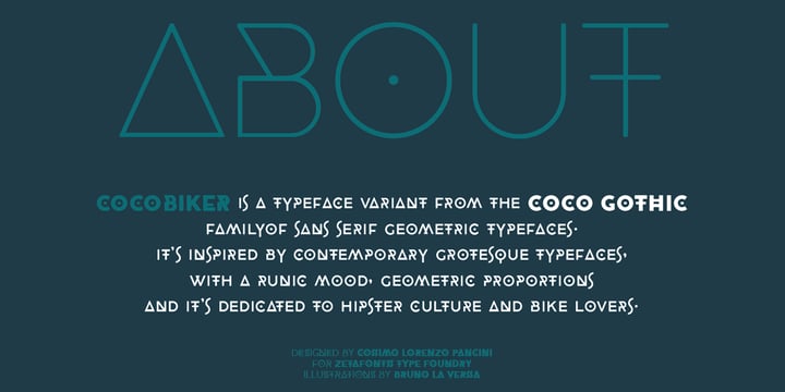 CocoBikeR Font Poster 4